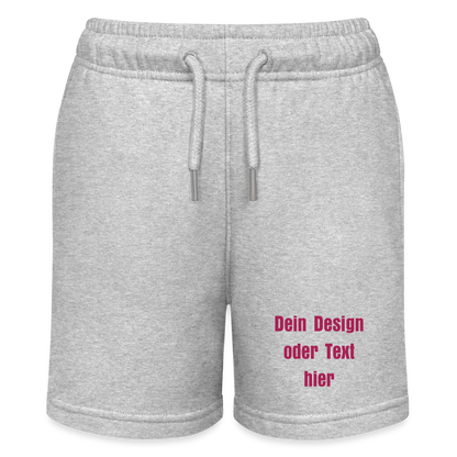 Stanley/Stella Teenager Bio-Joggingshorts MINI BOLTER - personalisierbar - Grau meliert