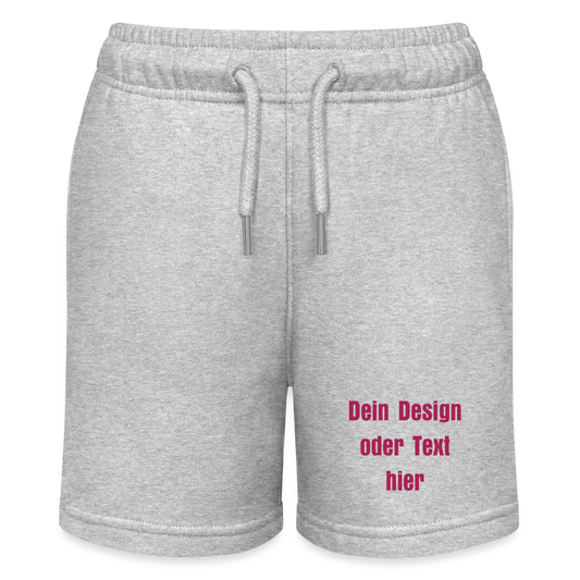 Stanley/Stella Teenager Bio-Joggingshorts MINI BOLTER - personalisierbar - Grau meliert