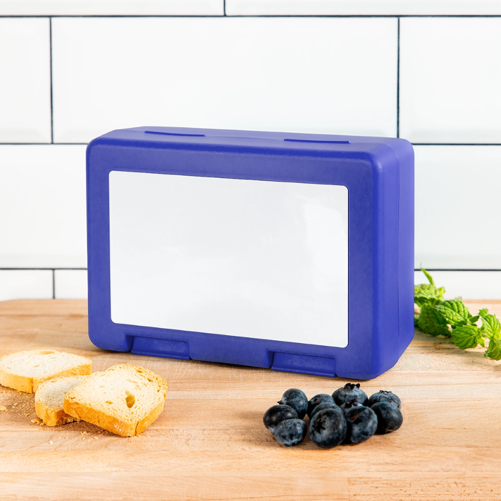 Brotdose - personalisierbar - Royalblau