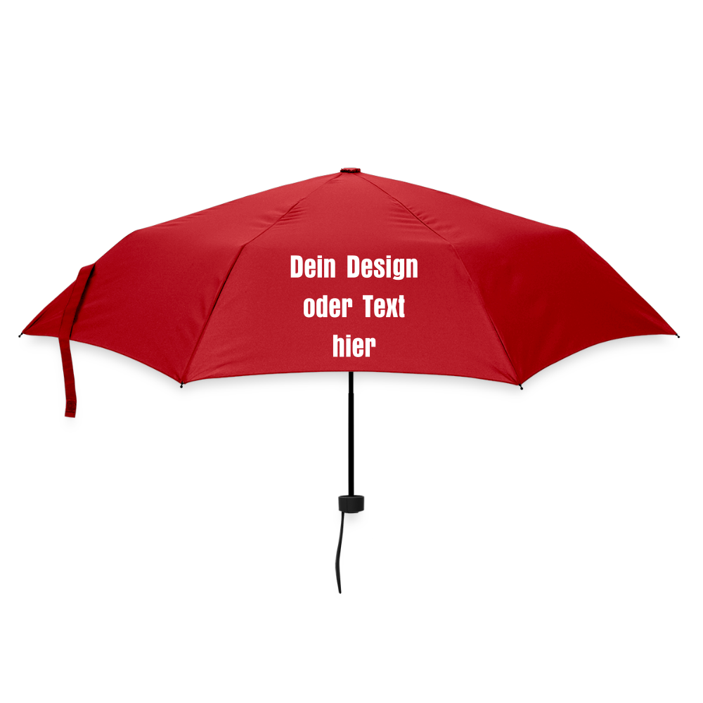 Regenschirm (klein) 24 cm 100% Polyester - personalisierbar - Rot