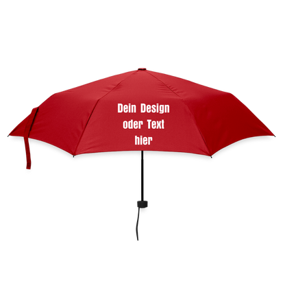Regenschirm (klein) 24 cm 100% Polyester - personalisierbar - Rot