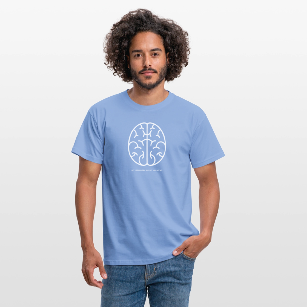 "Hirn" Motiv-T-Shirt für Männer - Carolina Blue