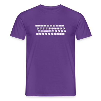 48K ZX Spectrum Motiv-T-Shirt für Männer, Farbe Lila