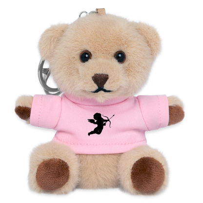 Kuscheltier Schlüsselanhänger - personalisierbar - Rosa