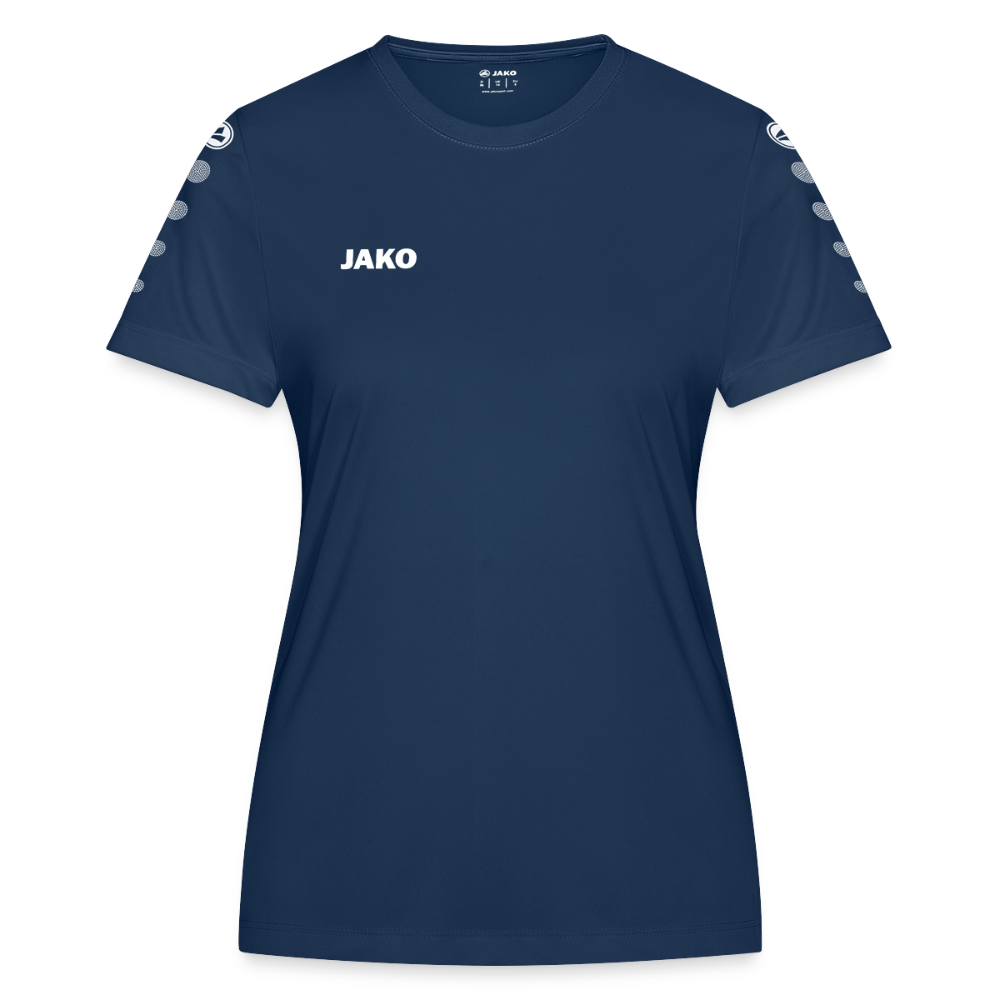 JAKO Frauen Trikot Team - personalisierbare Vorder- und Rückseite - Navy