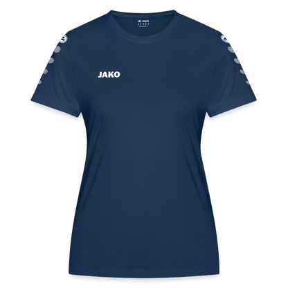 JAKO Frauen Trikot Team - personalisierbare Vorder- und Rückseite - Navy