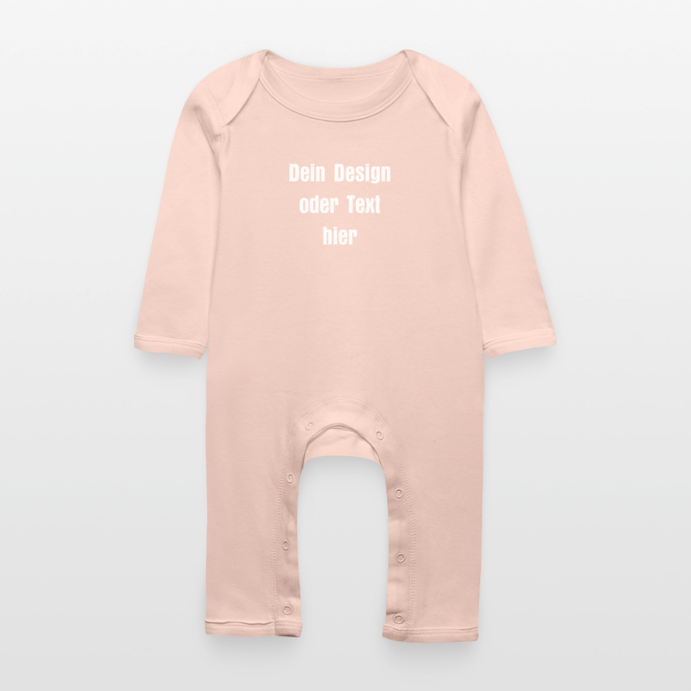 Baby Bio Strampler - personalisierbar - Kristallrosa