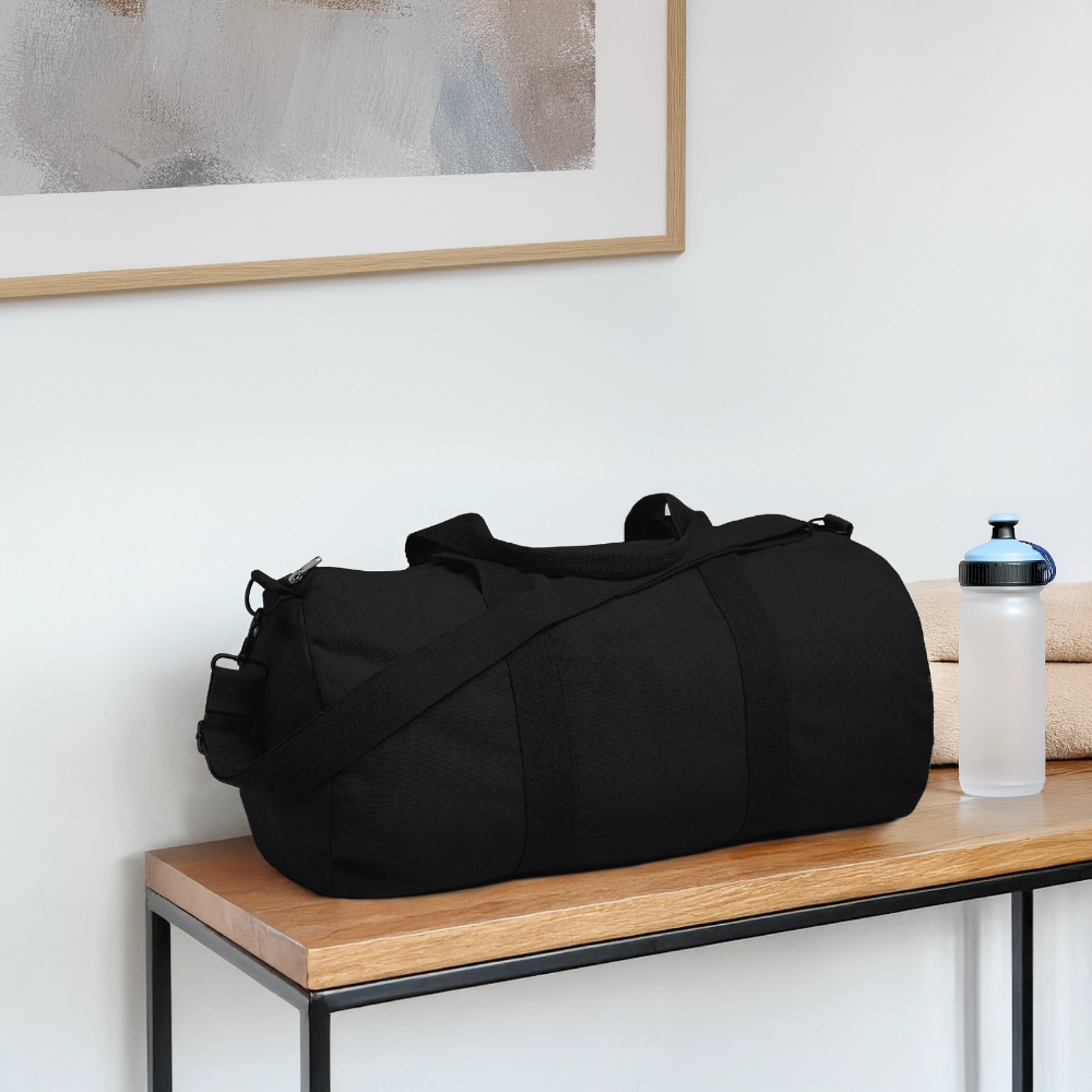 Stanley/Stella recycelte Canvas Duffle Bag - personalisierbar - Schwarz
