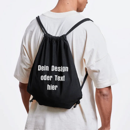 Stanley/Stella recycelter Gym Bag - personalisierbar - Schwarz