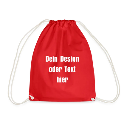 Turnbeutel - personalisierbar - Rot