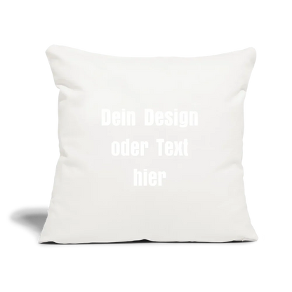 Sofakissenbezug 44 x 44 cm - personalisierbar - Naturweiß 