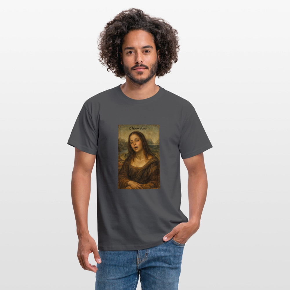 "Moan Lisa" Männer T-Shirt - Anthrazit