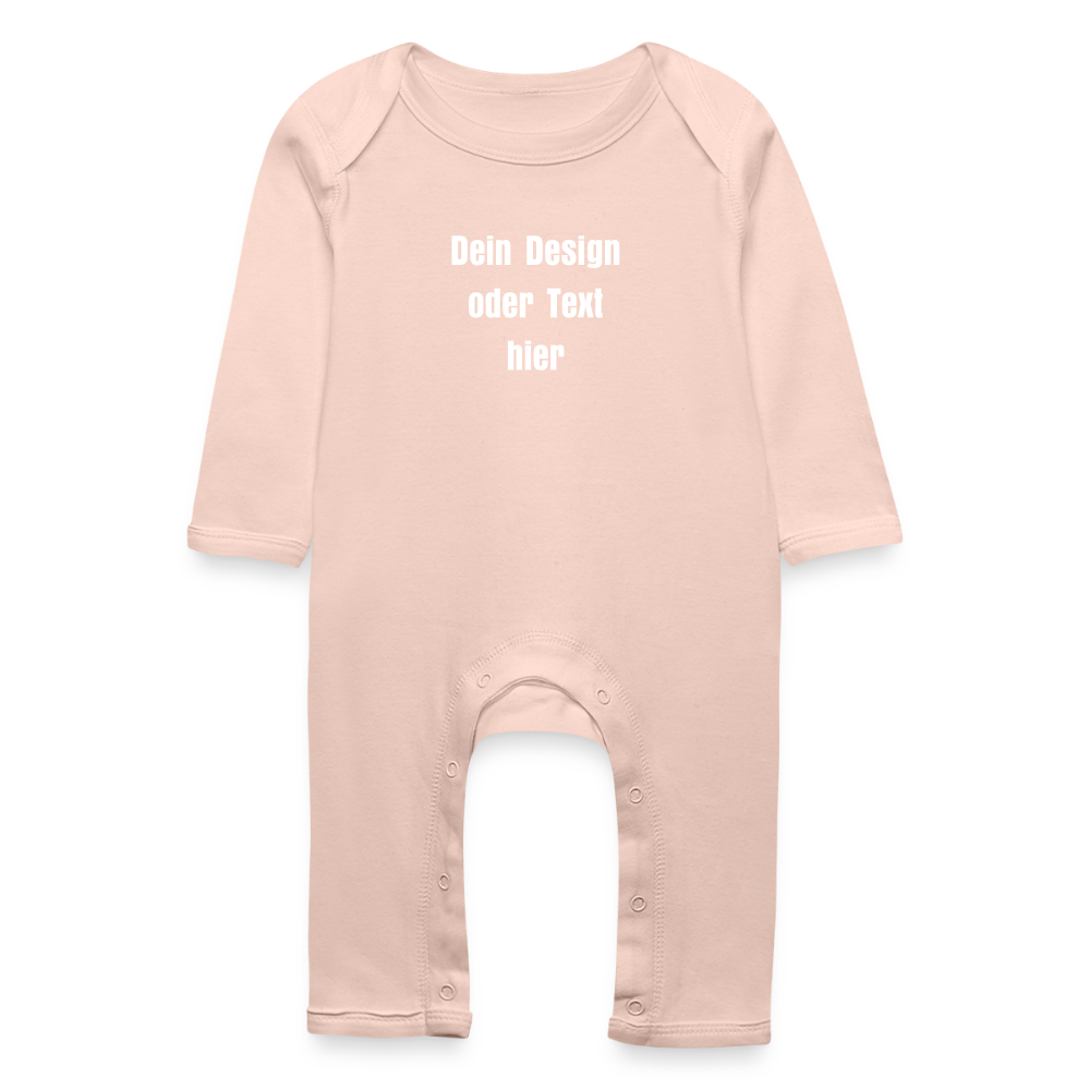 Baby Bio Strampler - personalisierbar - Kristallrosa