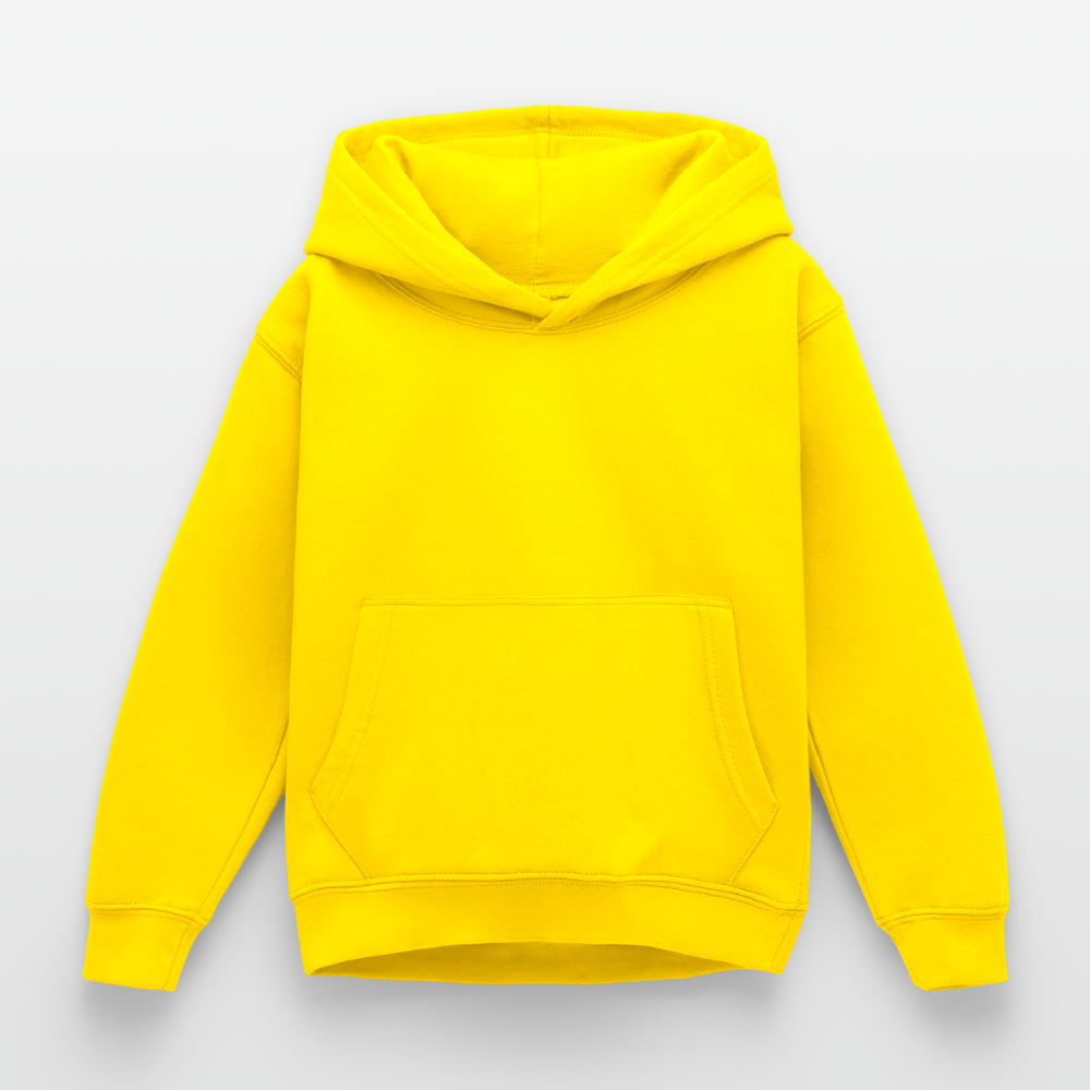 Kinder Hoodie - personalisierbare Vorder- und Rückseite - Gelb