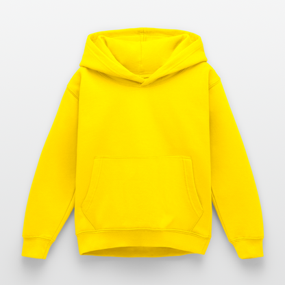 Kinder Hoodie - personalisierbare Vorder- und Rückseite - Gelb
