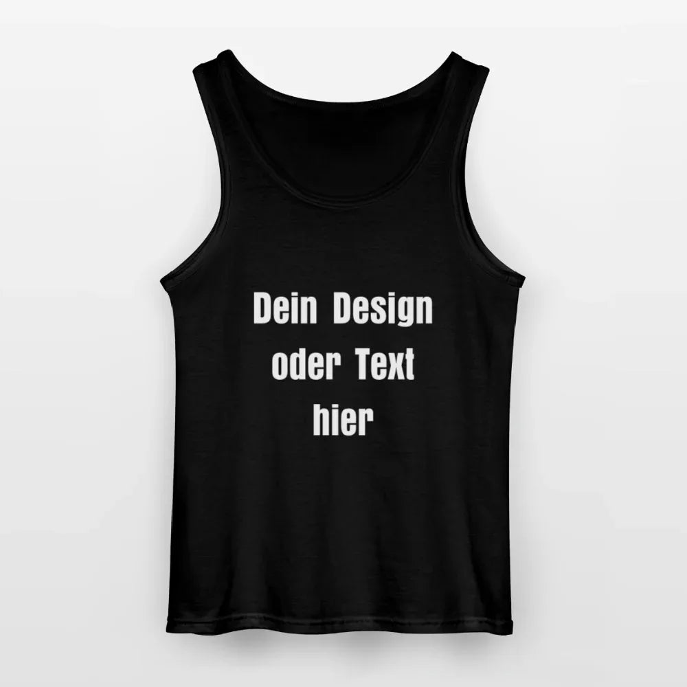 Gildan Männer Tank Top - personalisierbar - Schwarz