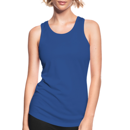 Funktionelles Frauen Tank Top atmungsaktiv - personalisierbar - Royalblau