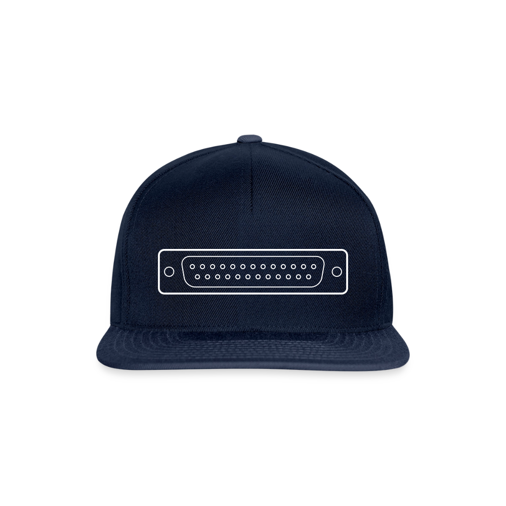 DB-25 LPT1 Retro Snapback Cap - Navy/Navy