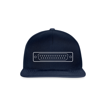 DB-25 LPT1 Retro Snapback Cap - Navy/Navy