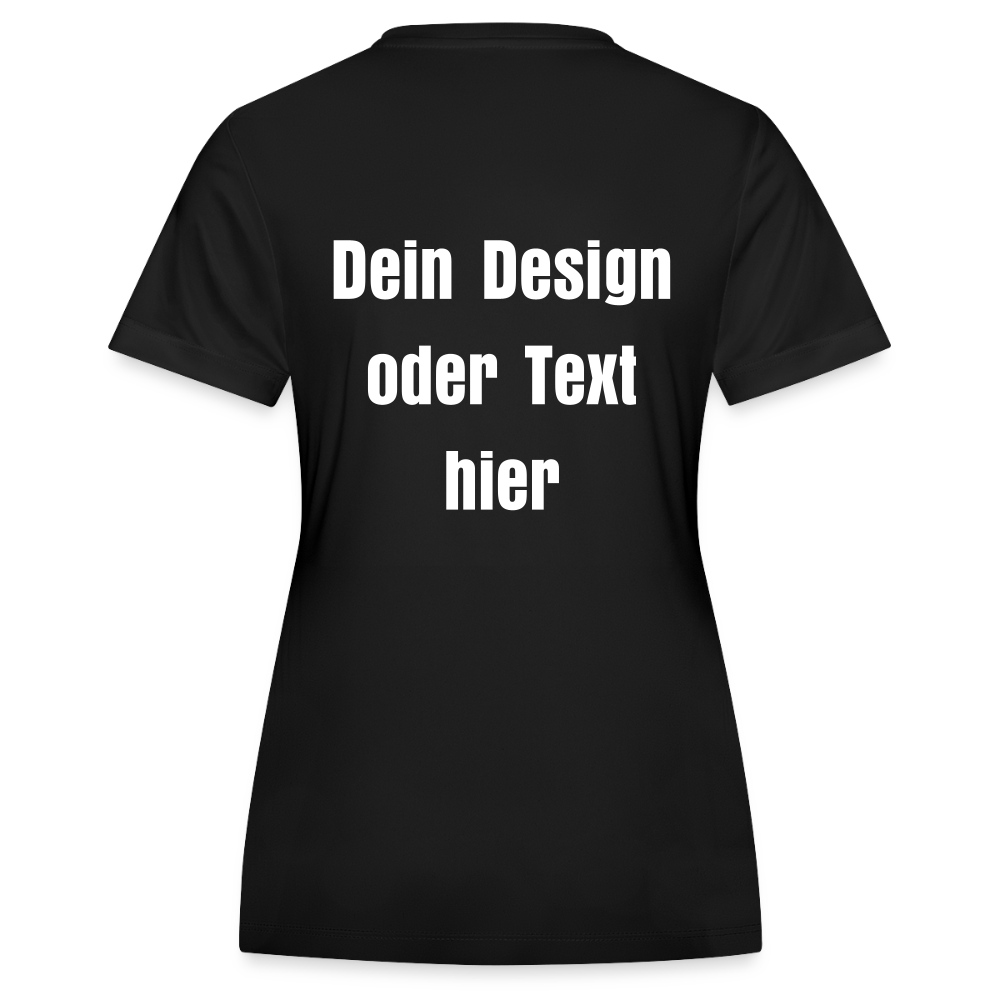 JAKO Frauen Trikot Team - personalisierbare Vorder- und Rückseite - Schwarz