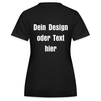 JAKO Frauen Trikot Team - personalisierbare Vorder- und Rückseite - Schwarz