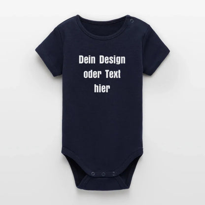 Stanley/Stella Baby Bio Kurzarm-Body - personalisierbar - Navy