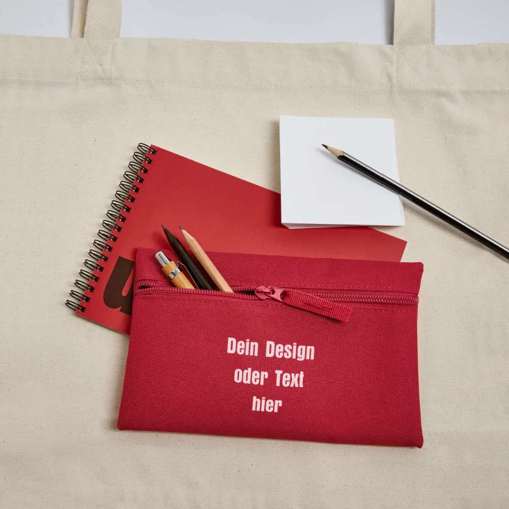 Federtasche - personalisierbar - Rot