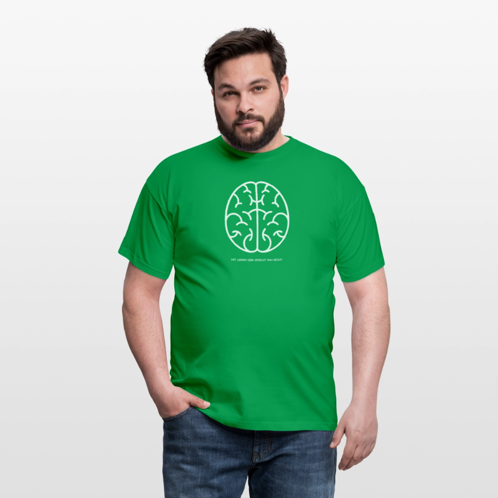"Hirn" Motiv-T-Shirt für Männer - Kelly Green