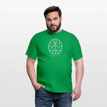 "Hirn" Motiv-T-Shirt für Männer - Kelly Green