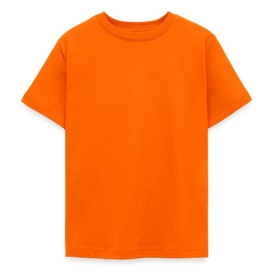 Teenager T-Shirt - personalisierbare Vorder- und Rückseite - Orange