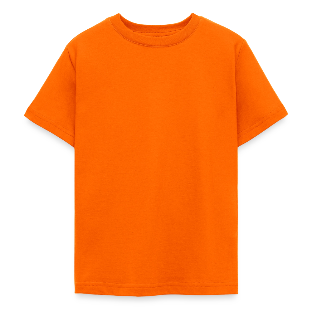 Teenager T-Shirt - personalisierbare Vorder- und Rückseite - Orange