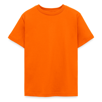 Teenager T-Shirt - personalisierbare Vorder- und Rückseite - Orange