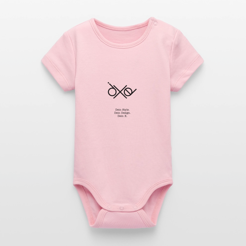 Stanley/Stella Baby Bio Kurzarm-Body - personalisierbar - Hellrosa