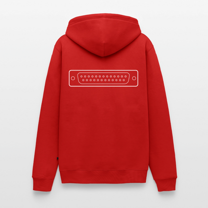DB-25 LPT1 Retro Hoodie für Herren - Rot