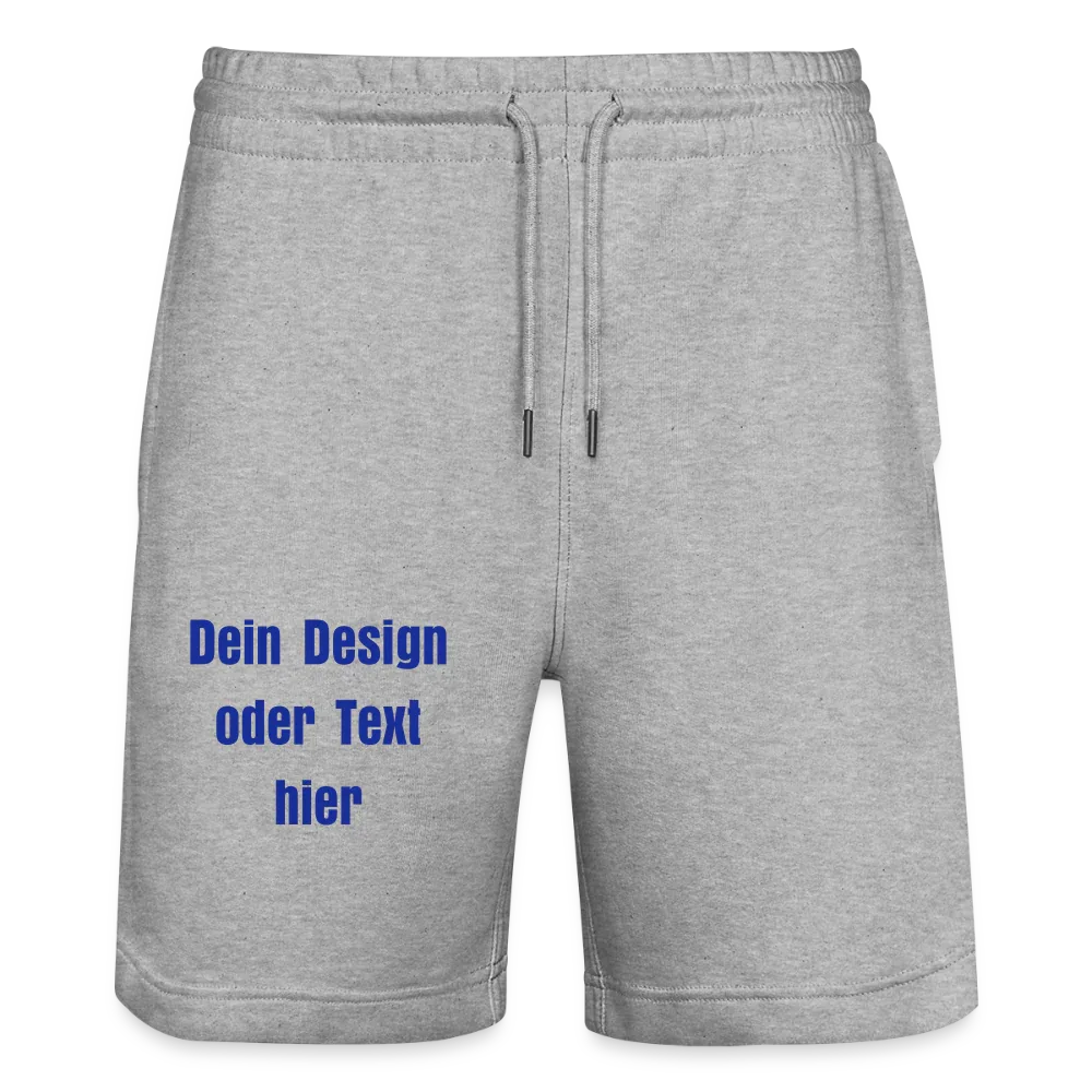 Stanley/Stella Unisex Bio Joggingshorts Trainer - personalisierbar - Grau meliert