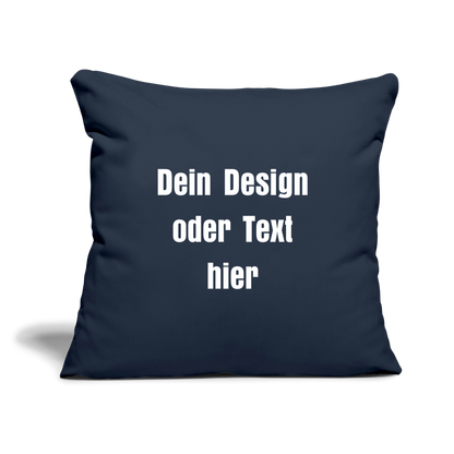 Sofakissenbezug 44 x 44 cm - personalisierbar - Navy