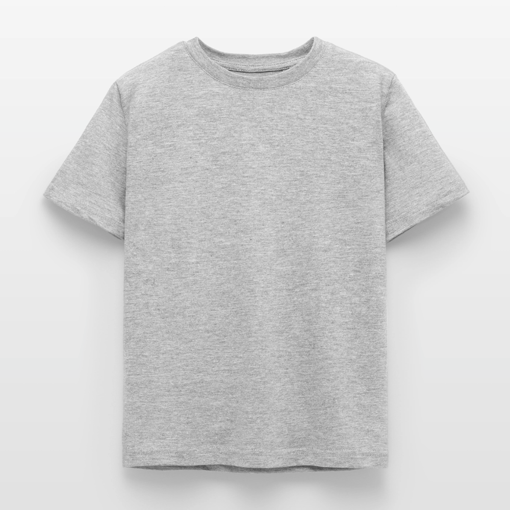 Kinder T-Shirt - personalisierbare Vorder- und Rückseite - Grau meliert