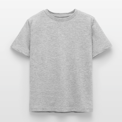 Kinder T-Shirt - personalisierbare Vorder- und Rückseite - Grau meliert
