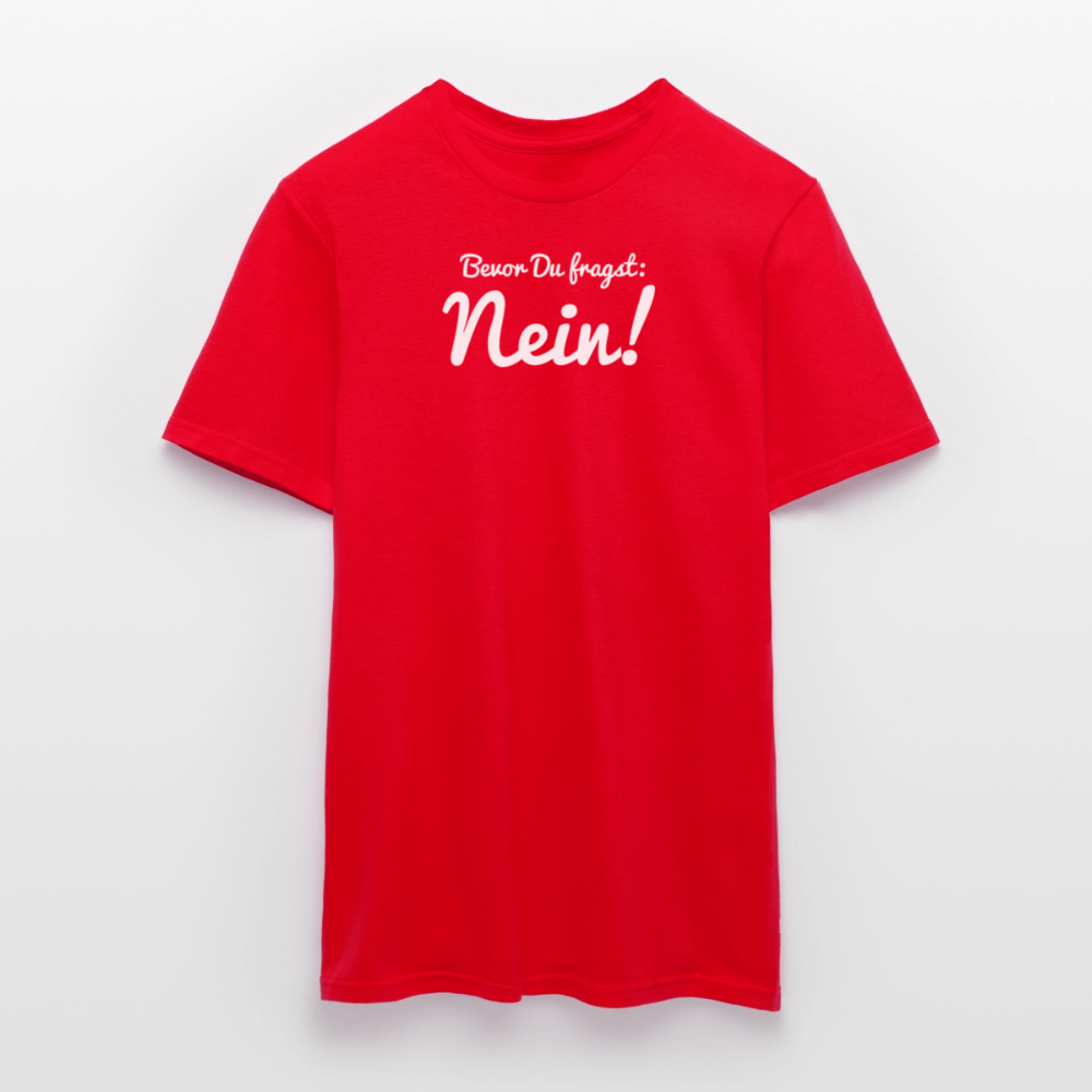 "Nein" Motiv-T-Shirt für Männer - Rot