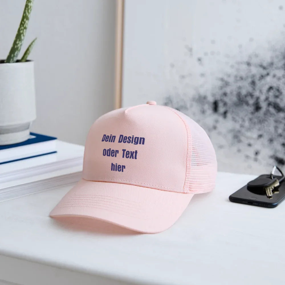 Trucker Cap - personalisierbar - Hellrosa