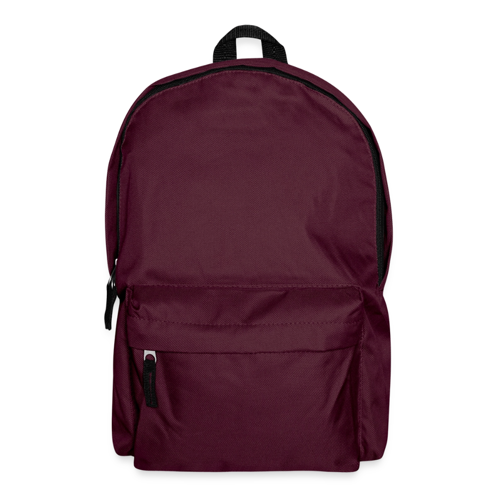Klassischer Rucksack - personalisierbar - Burgunderrot