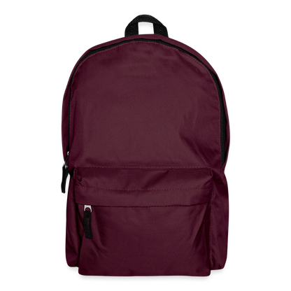 Klassischer Rucksack - personalisierbar - Burgunderrot