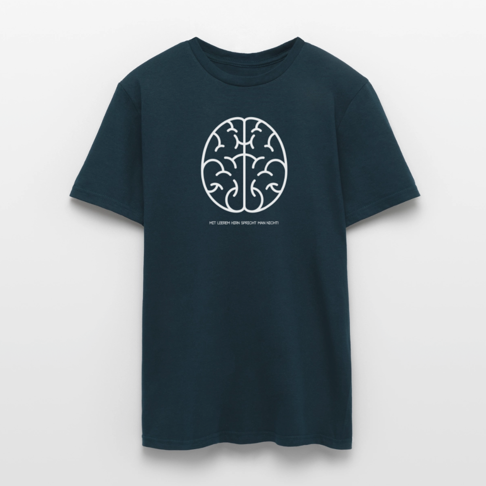 "Hirn" Motiv-T-Shirt für Männer - Navy