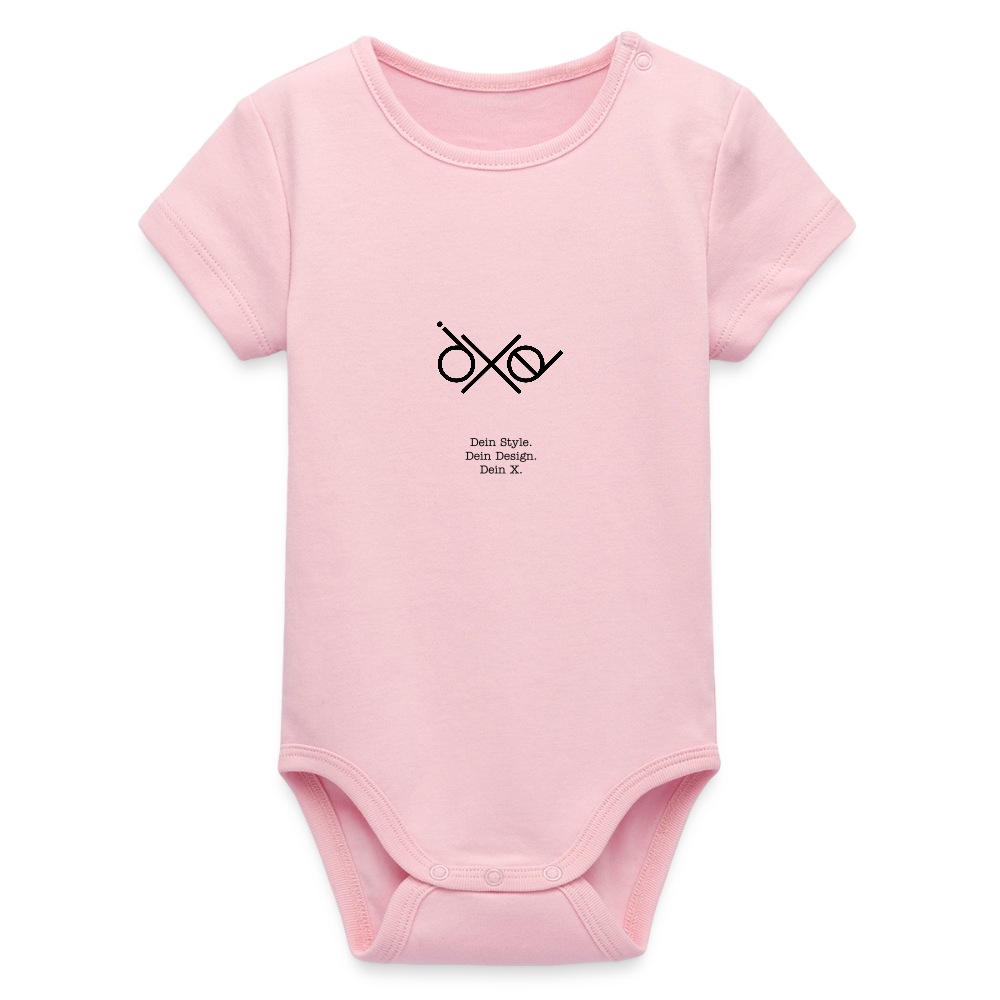 Stanley/Stella Baby Bio Kurzarm-Body - personalisierbar - Hellrosa