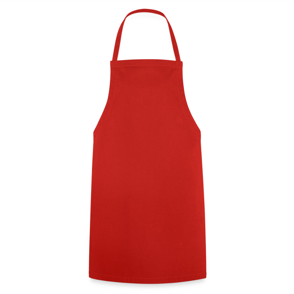 Kochschürze 100 % Baumwolle - personalisierbar - Rot