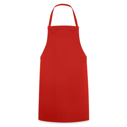 Kochschürze 100 % Baumwolle - personalisierbar - Rot