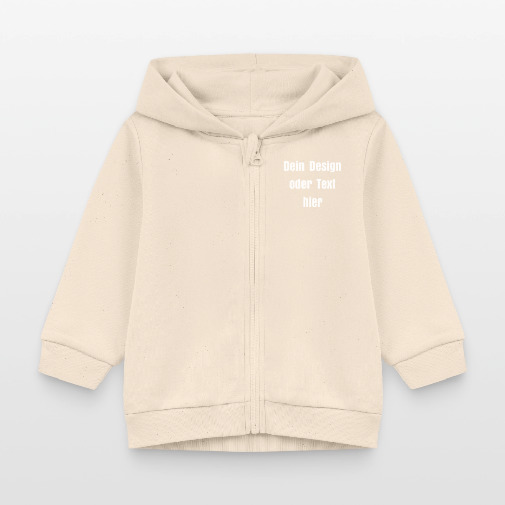 Stanley/Stella Bio Zip Hoodie BABY CONNECTOR - personalisierbar - Natur