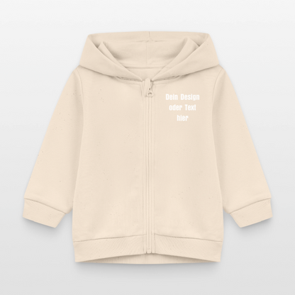 Stanley/Stella Bio Zip Hoodie BABY CONNECTOR - personalisierbar - Natur