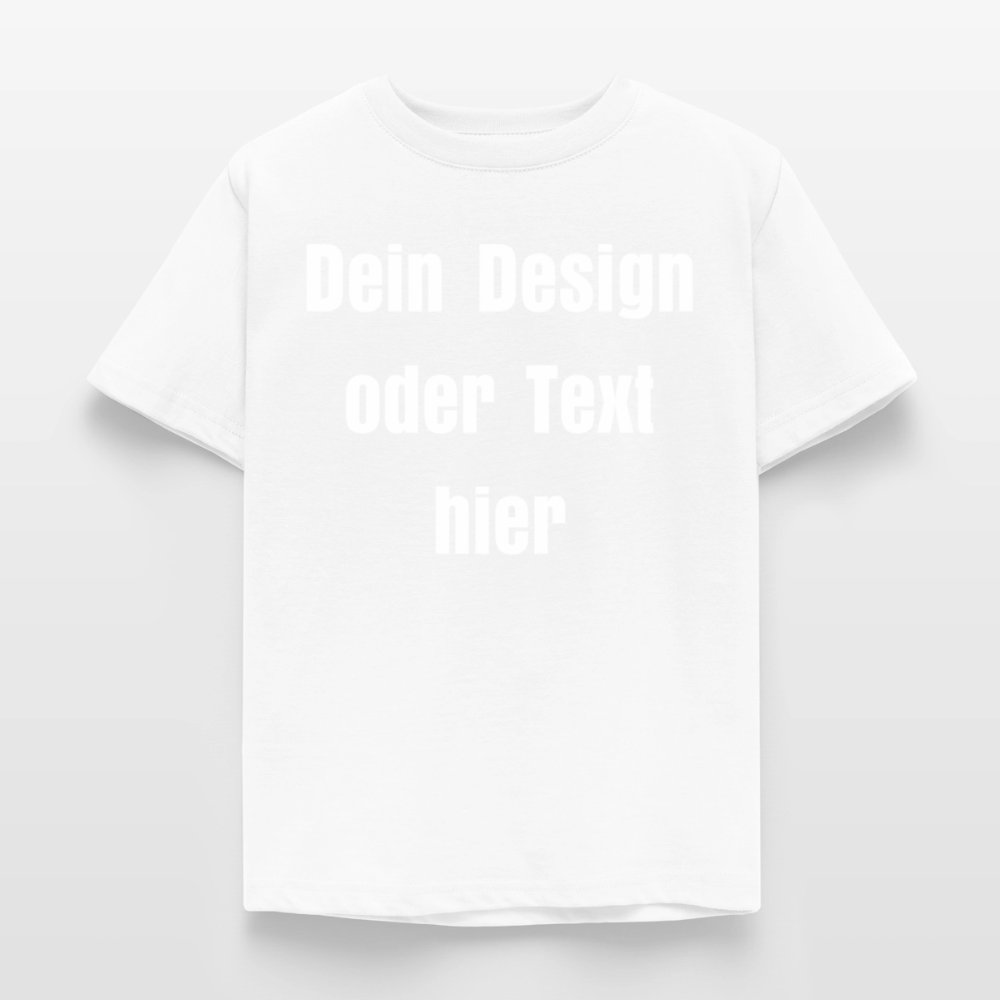 Kinder T-Shirt - personalisierbare Vorder- und Rückseite - Weiß