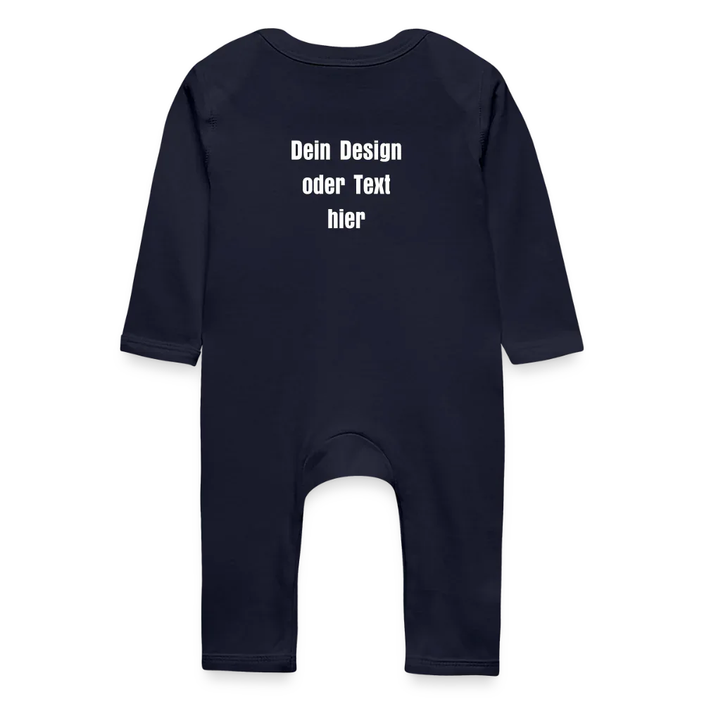 Baby Bio Strampler - personalisierbar - Navy